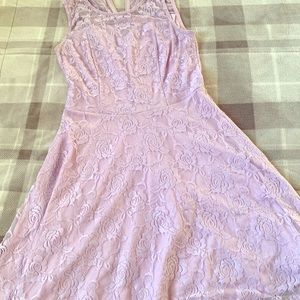 Purple lace dress